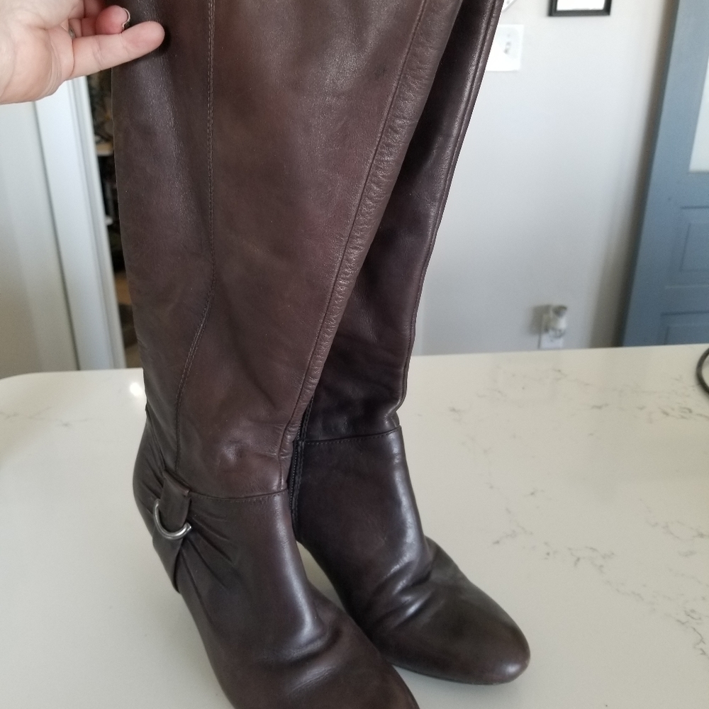Wide shaft naturalizer dress boots sz8